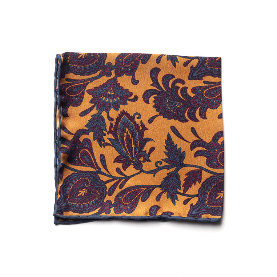 PAISLEY SILK POCKET SQUARE