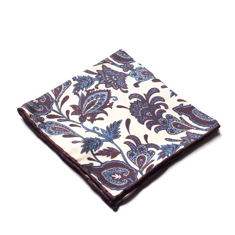 PAISLEY SILK POCKET SQUARE