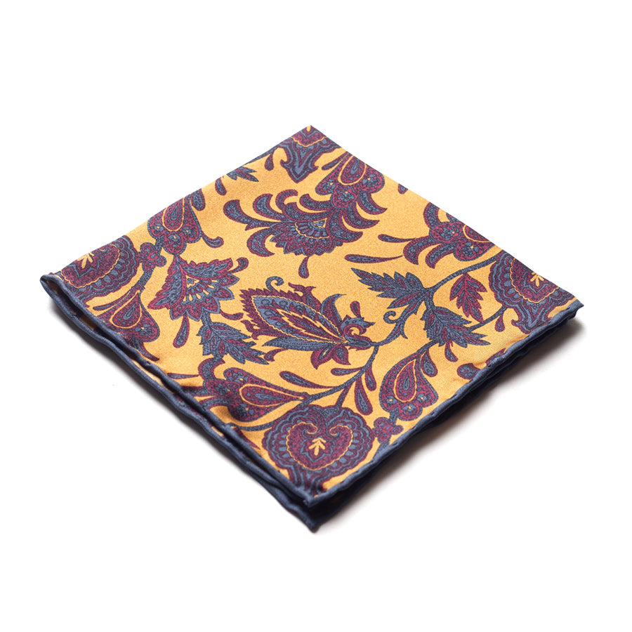 PAISLEY SILK POCKET SQUARE