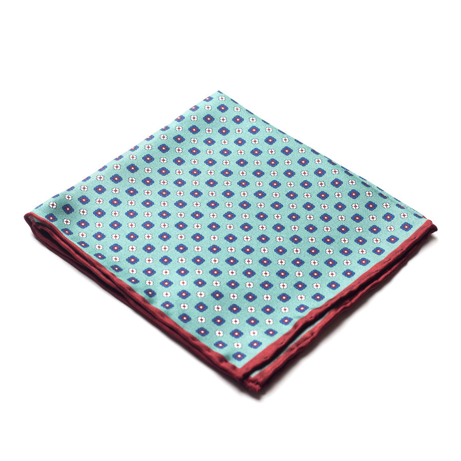 FLORAL SILK POCKET SQUARE