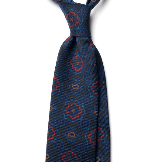 VINTAGE MEDALLION SILK TIE