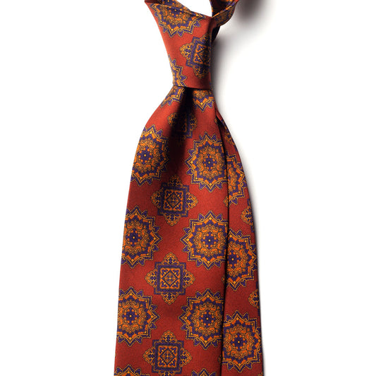 VINTAGE MEDALLION SILK TIE