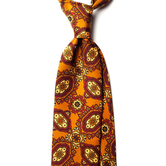 LARGE MOTIF SILK TIE