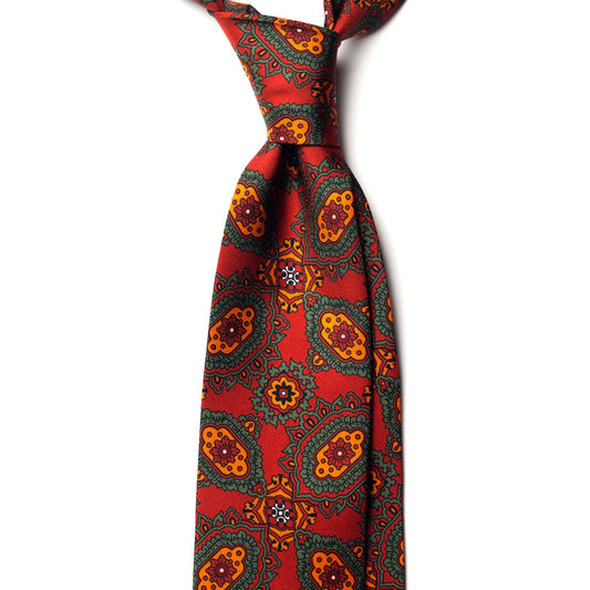 LARGE MOTIF SILK TIE