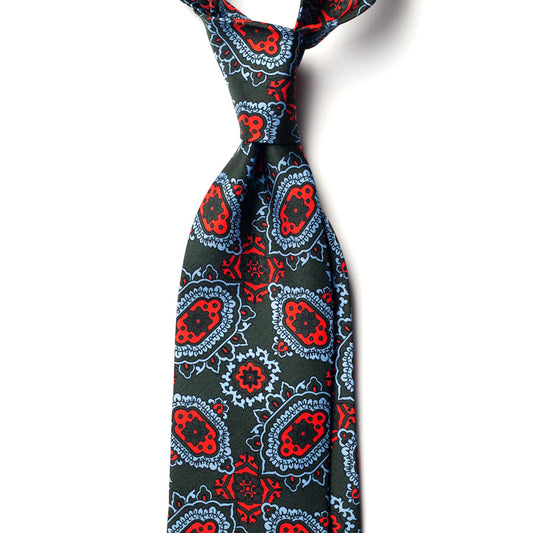 LARGE MOTIF SILK TIE