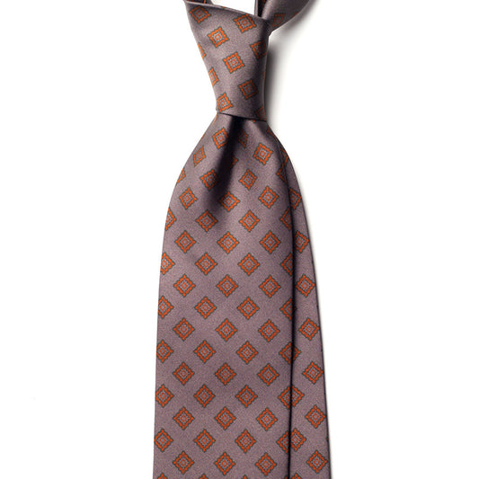 GEOMETRIC SILK TIE