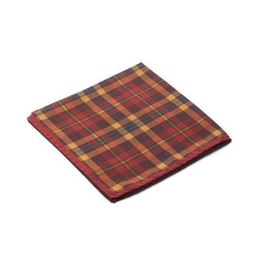 PLAID CHECK POCKET SQUARE