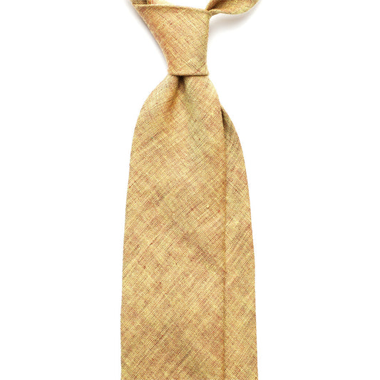 YELLOW LINEN TIE