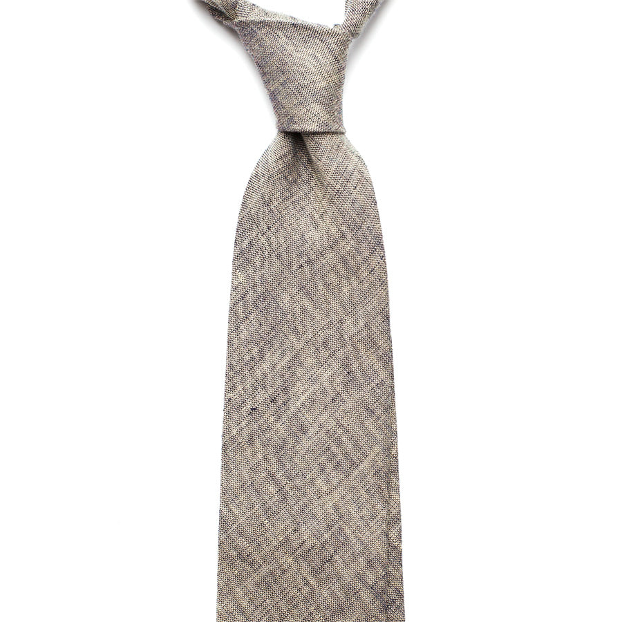 GREY LINEN TIE