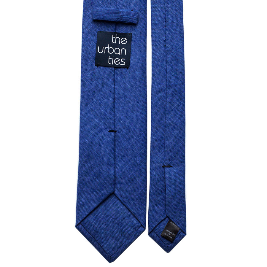 BLUE LINEN TIE