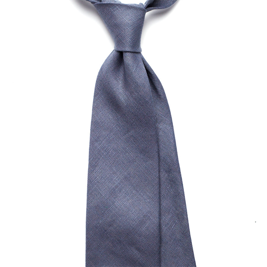 BLUE LINEN TIE