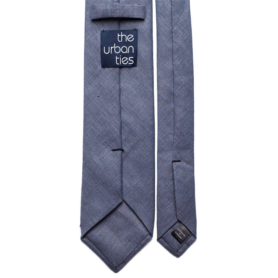 BLUE LINEN TIE