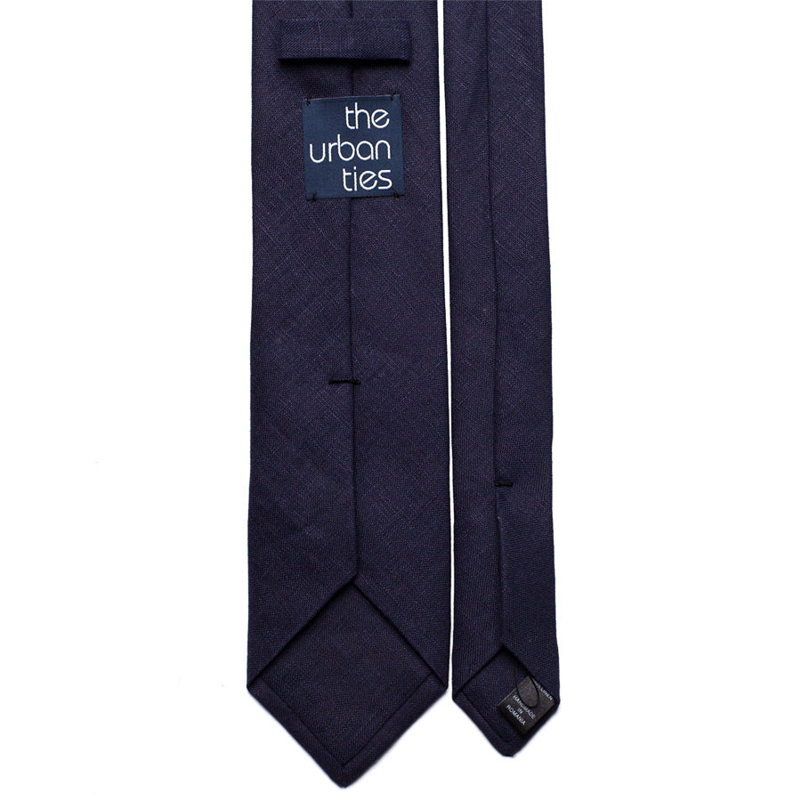 NAVY BLUE LINEN TIE