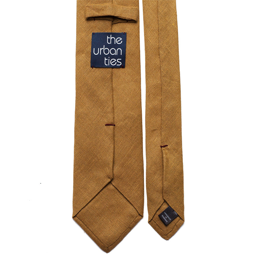 MUSTARD YELLOW LINEN TIE