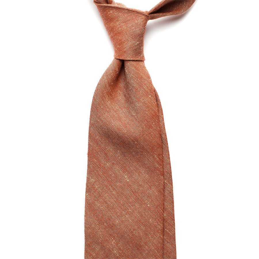 LIGHT ORANGE LINEN TIE