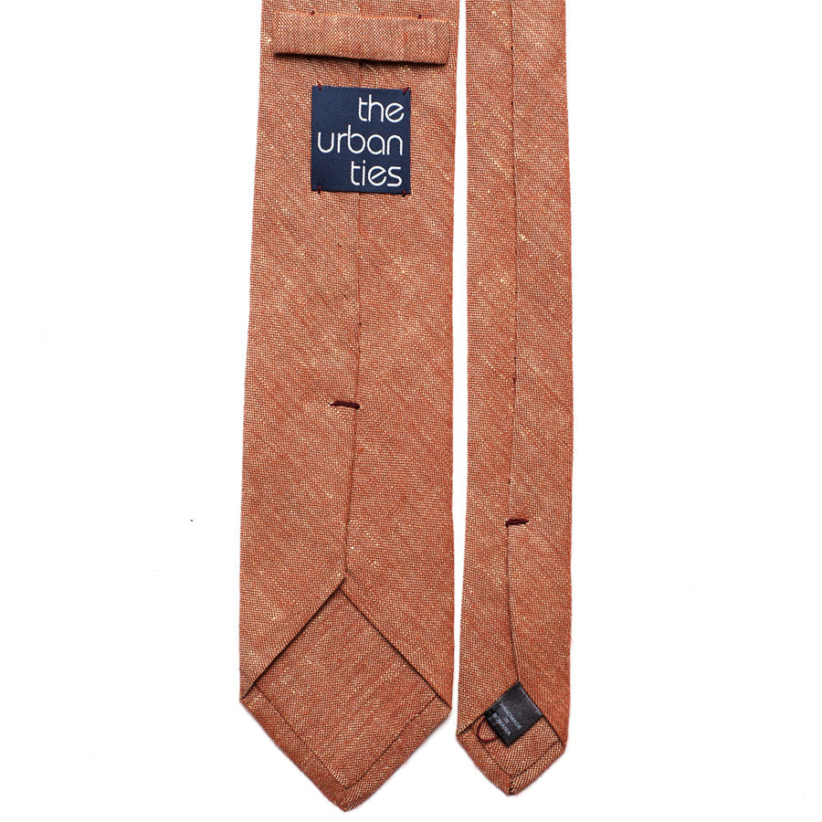 LIGHT ORANGE LINEN TIE