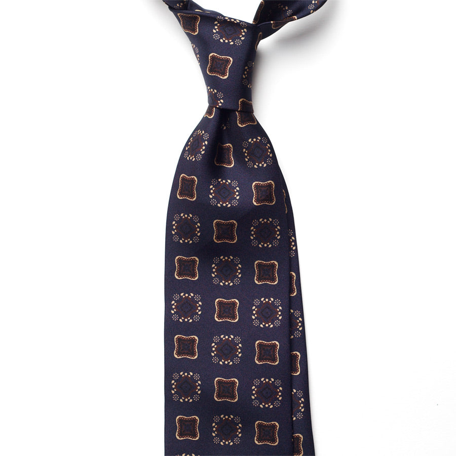 VINTAGE MEDALLION SILK TIE