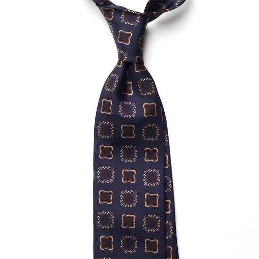 VINTAGE MEDALLION SILK TIE