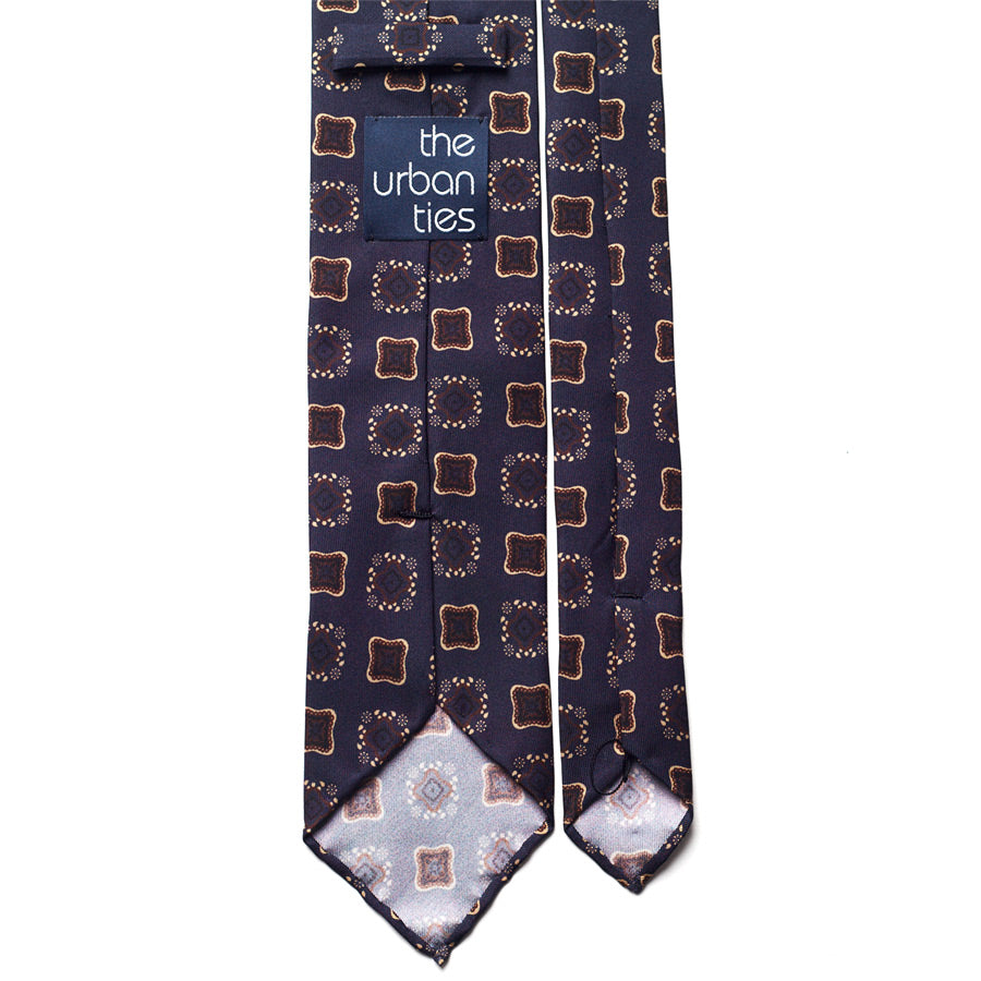 VINTAGE MEDALLION SILK TIE