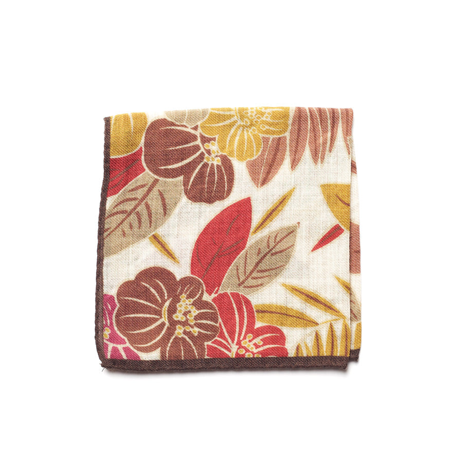 FLORAL CASHMERE POCKET SQUARE