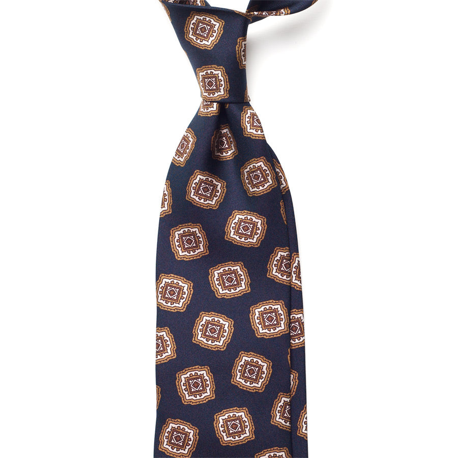 VINTAGE MEDALLION SILK TIE