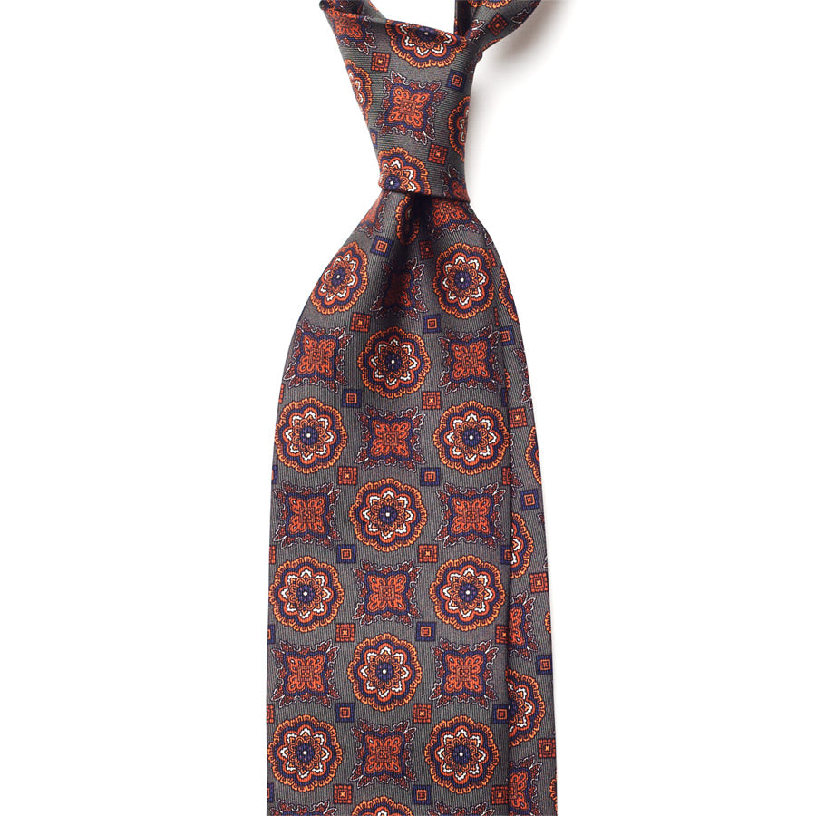 VINTAGE MEDALLION SILK TIE