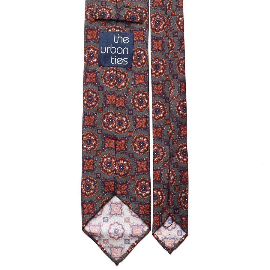 VINTAGE MEDALLION SILK TIE