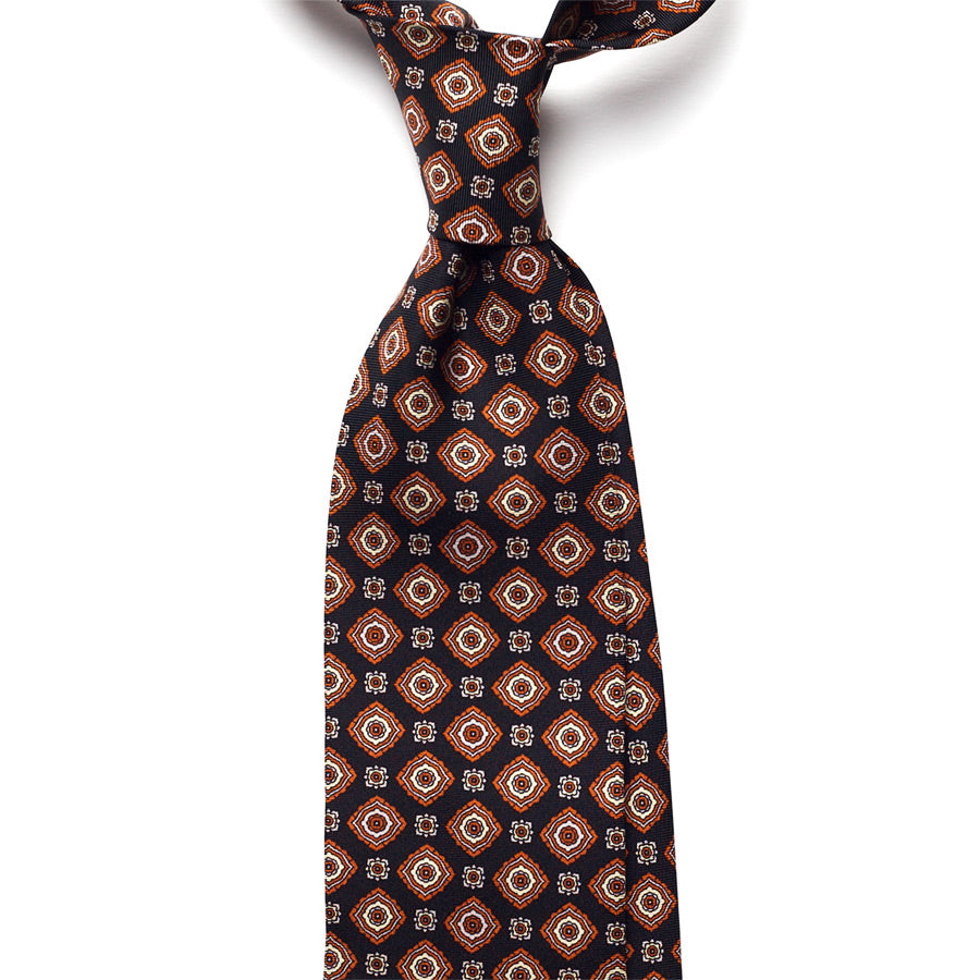 VINTAGE MEDALLION SILK TIE