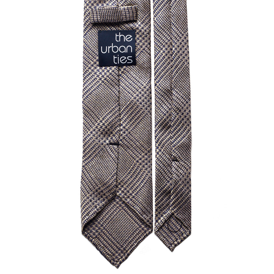 GLEN CHECK JACQUARD SILK TIE