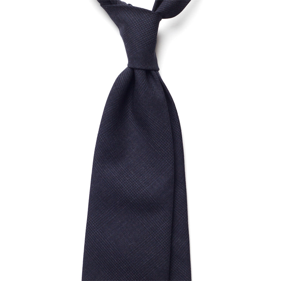 GLEN CHECK WOOL TIE