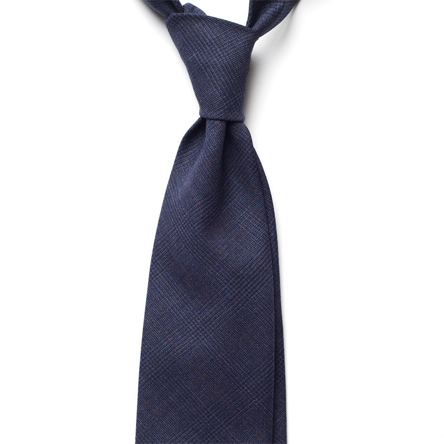 GLEN CHECK WOOL TIE