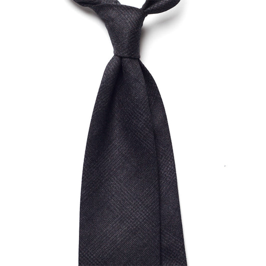 GLEN CHECK WOOL TIE