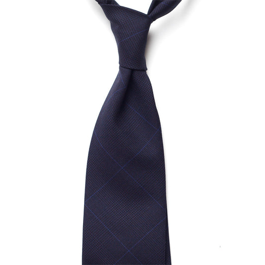 GLEN CHECK WOOL TIE