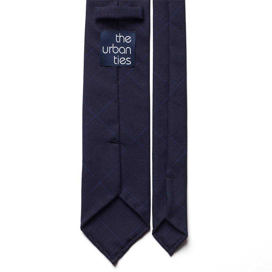 GLEN CHECK WOOL TIE