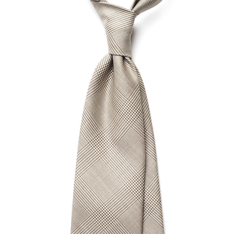 GLEN CHECK WOOL TIE