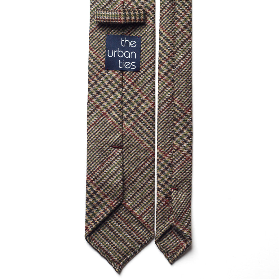 GLEN CHECK WOOL TIE