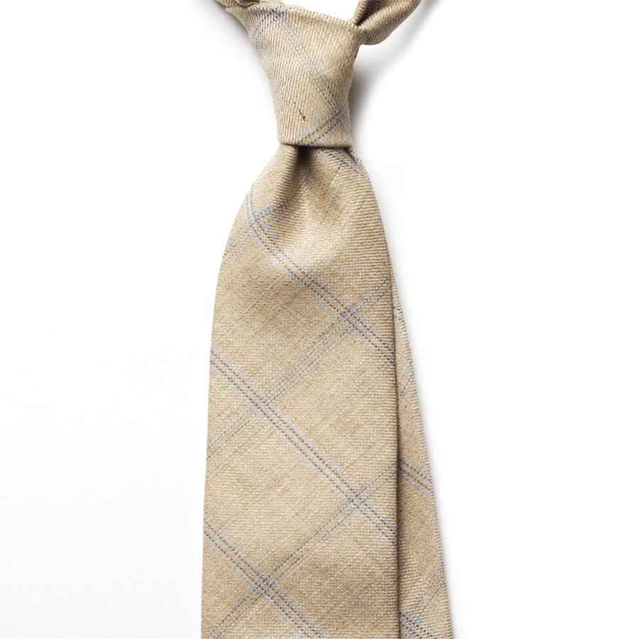 WINDOWPANE WOOL/SILK TIE