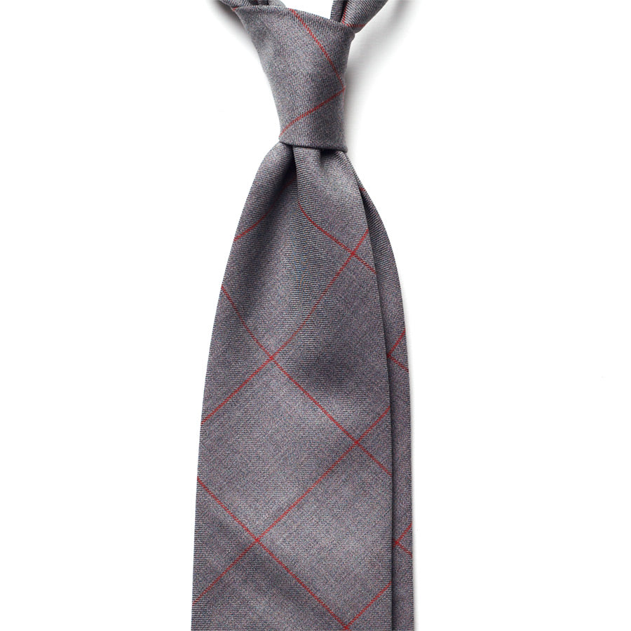 WINDOWPANE WOOL TIE