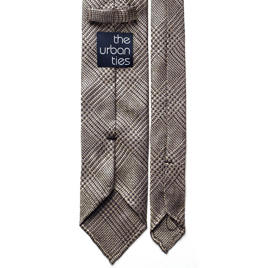 GLEN CHECK JACQUARD SILK TIE