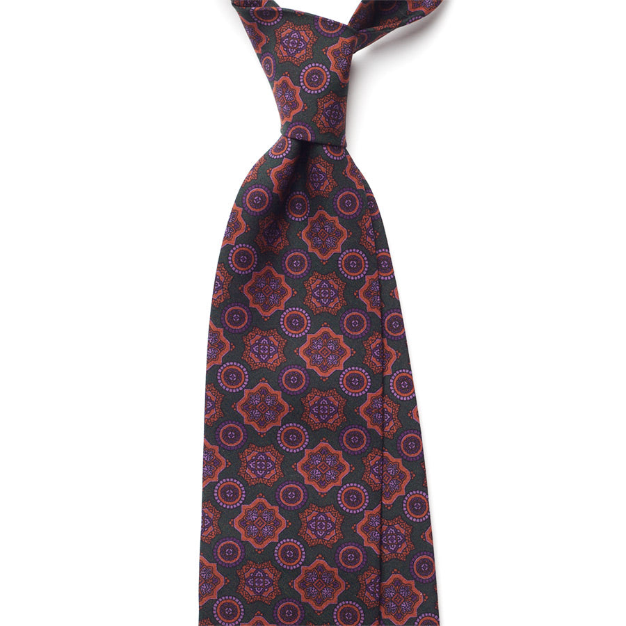 VINTAGE MEDALLION SILK TIE