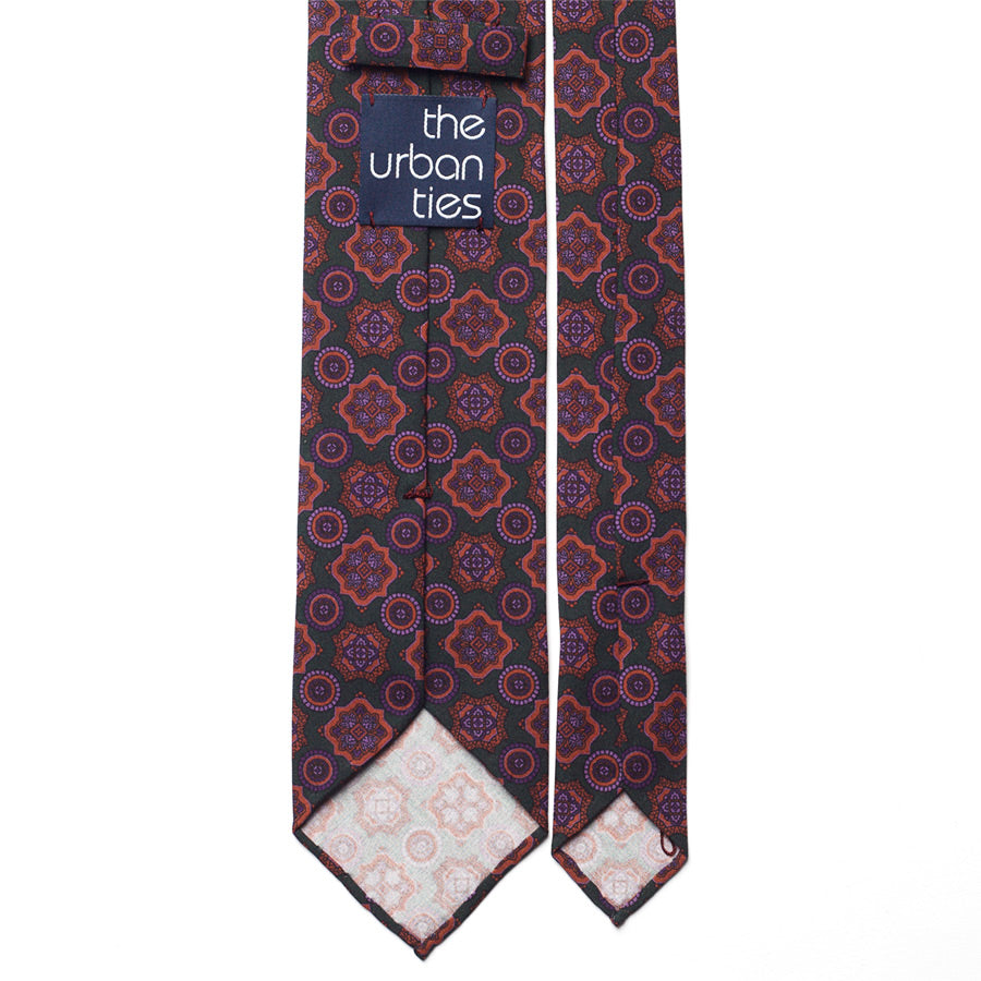 VINTAGE MEDALLION SILK TIE