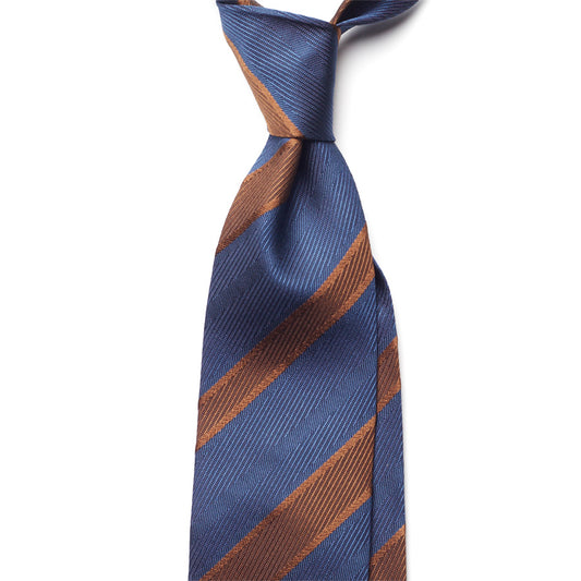 BLOCK STRIPE SILK TIE