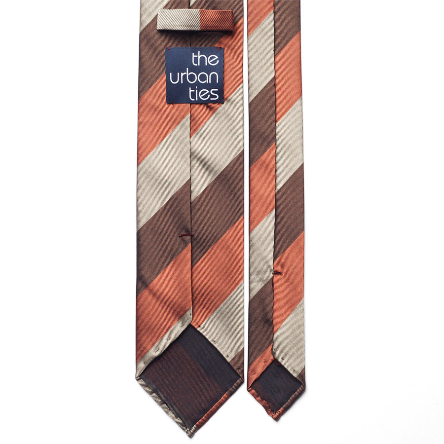 BLOCK STRIPE SILK TIE