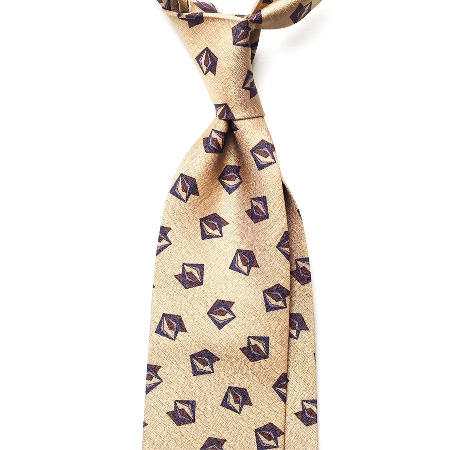 GEOMETRIC SILK TIE