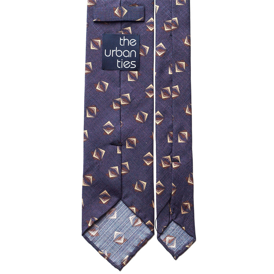 GEOMETRIC SILK TIE