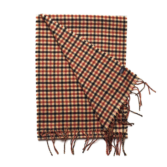 GUNCHECK WOOL SCARF
