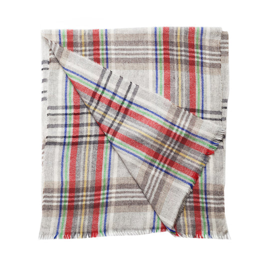 PLAID CASHMERE SCARF