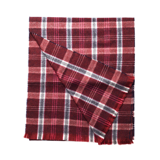 PLAID CASHMERE SCARF