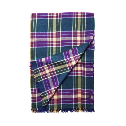 PLAID CASHMERE SCARF