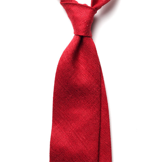 RAW SILK TIE